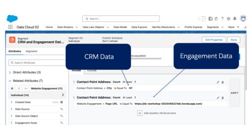 Hyper-personalization with engagement data from Salesforce Data Cloud